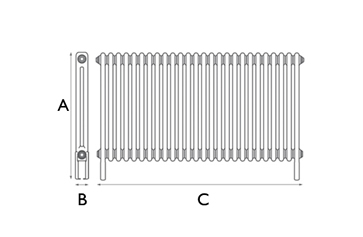 York 2 Column 26 Section 600Mm Line Drawing