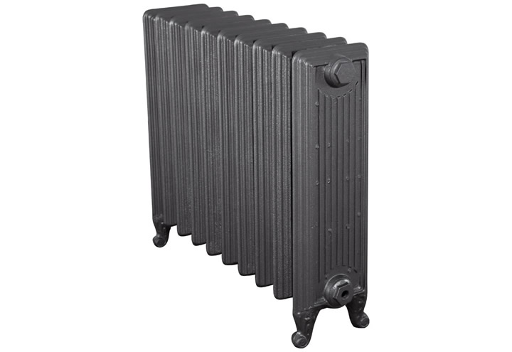 Churchill 1 Column Cast Iron Radiator In Foundry Grey - H670mm x W794mm