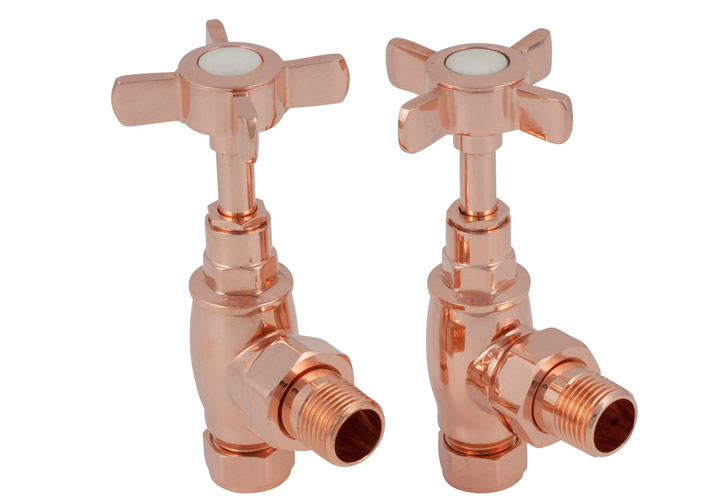 Towel Rail 15mm Inlet Manual Valve (Copper)