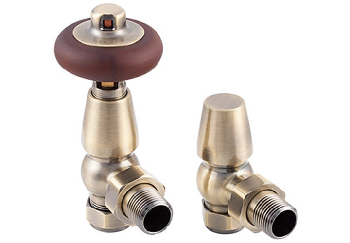 Kingsgrove 15mm Inlet Lacquered TRV (Antique Brass)