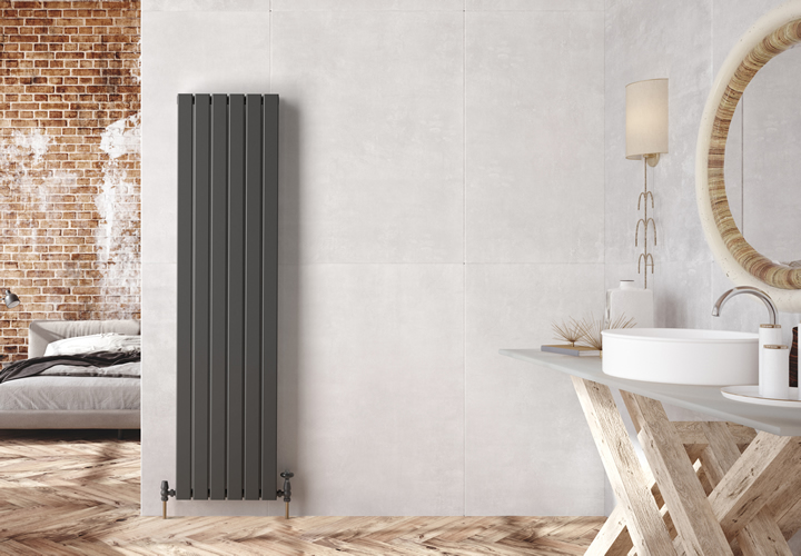 Anthracite Designer Radiator 1800mm x 452mm