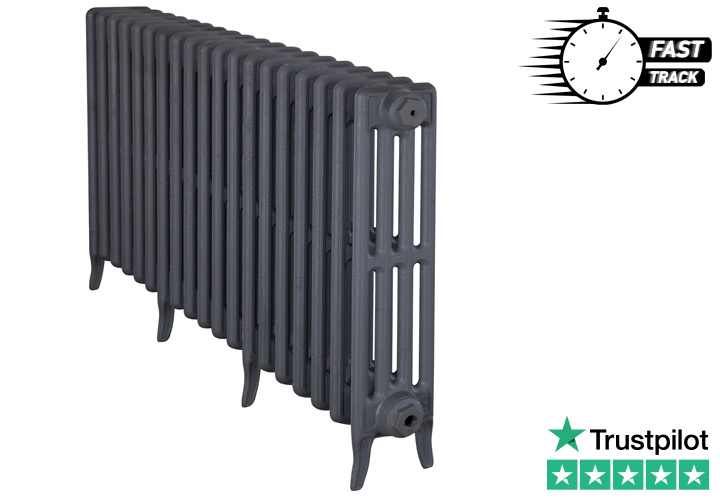 Victorian 4 Column Cast Iron Radiator - H660mm x W1193mm