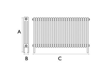 York 3 Column 26 Section 600Mm Line Drawing