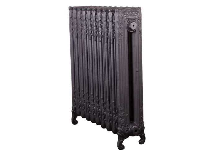 Scroll 2 Column, 10 Sections in Satin Black H845mm x W694mm