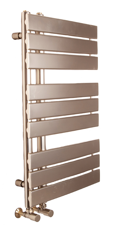 Seattle 9 Bar Brushed Brass Towel Rail Setting