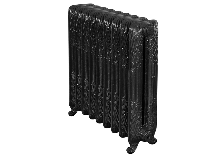 Sleeping Swan 2 Column Cast Iron Radiator In Graphite Grey - H775mm x W772mm