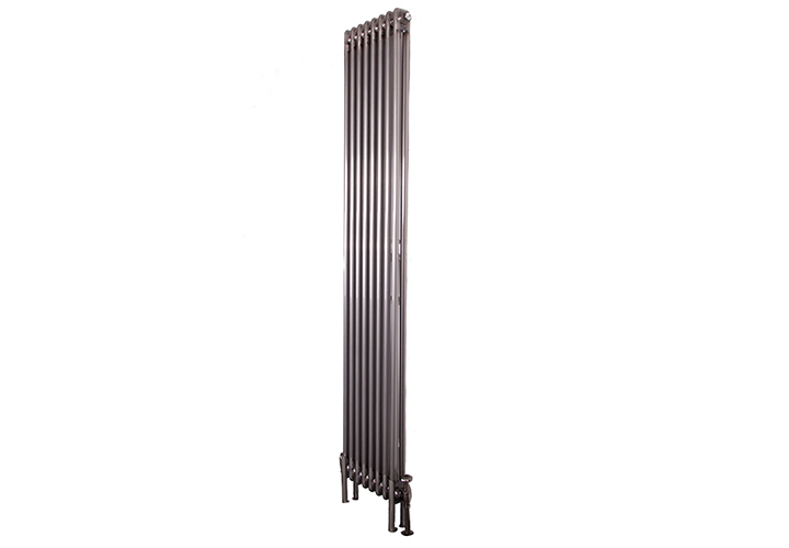 New York 2 Column Steel Radiator 8 Sections Bare Metal Range