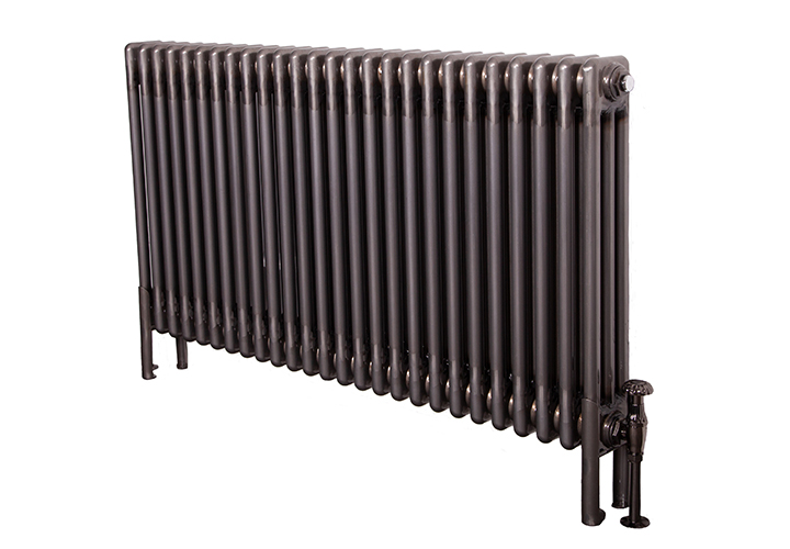 New York 3 Column Steel Radiator 26 Sections Bare Metal Range