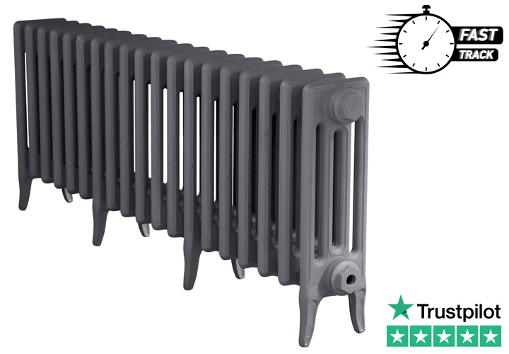 Victorian 4 Column Cast Iron Radiator - H460mm x W1193mm