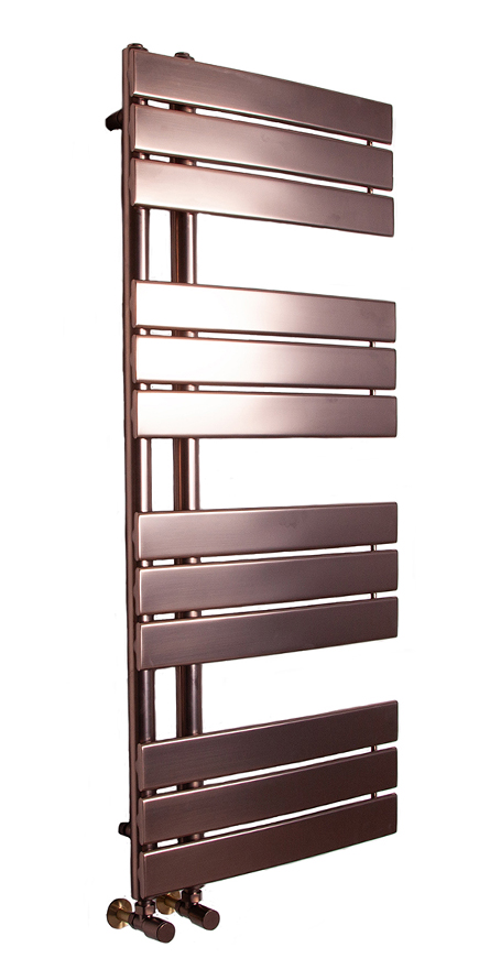 Seattle 12 Bar Brushed Bronze Towel Rail Setting