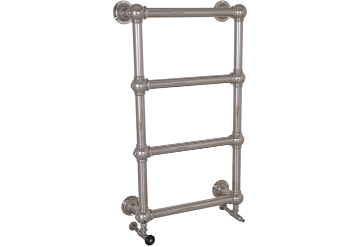 Colossus Nickel Wall Mounted Towel Rail - 1000mm x 600mm