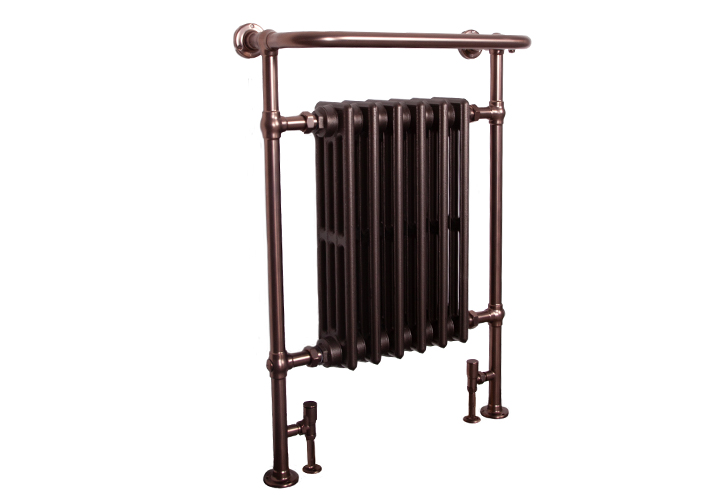 Broughton Brushed Bronze Towel Rail - 965mm x 675mm