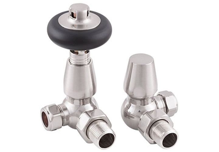 Kingsgrove 15mm Inlet Corner TRV Valve (Satin Nickel)