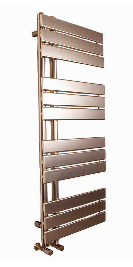 Seattle 12 Bar Brushed Brass Towel Rail Setting