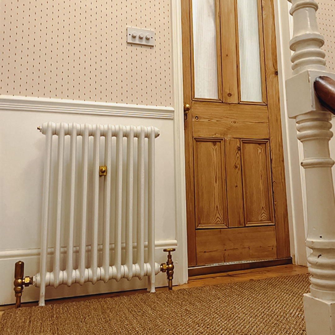 Narrow Eton Painted Cast Iron Radiator