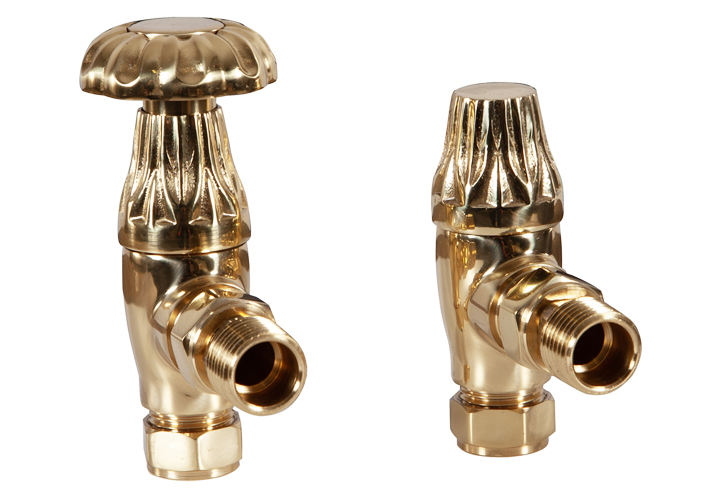 Crocus Wheel Manual Radiator Valve (Brass),Lacquered