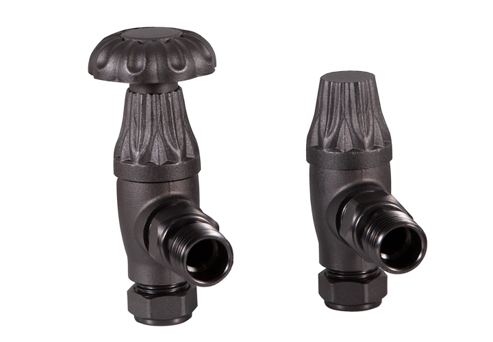 Crocus Wheel Manual Radiator Valve (Pewter)