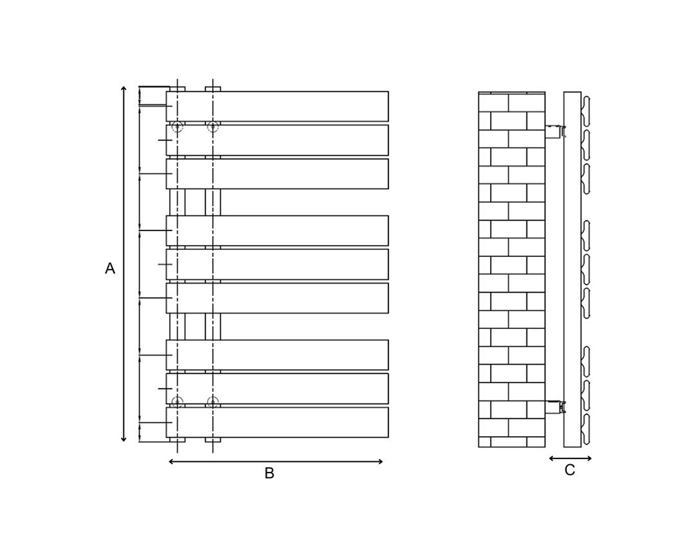 Seattle 9 Bar Line Drawing